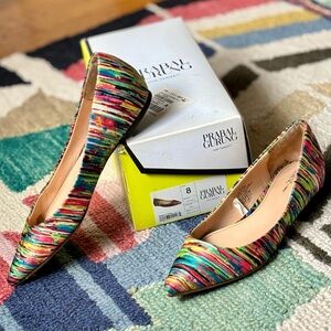 Prabal Gurung for Target Pointy Toe Flats 2013 Collab Multi Color Size 8
